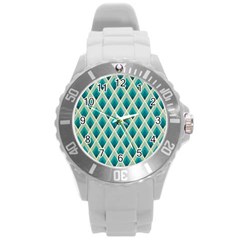 Artdecoteal Round Plastic Sport Watch (l) by NouveauDesign