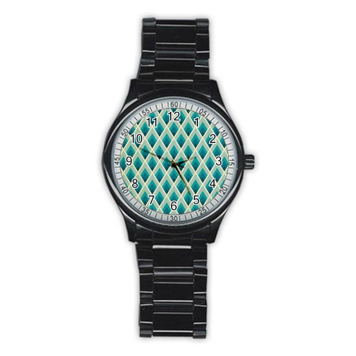 Artdecoteal Stainless Steel Round Watch