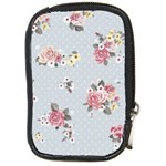 floral blue Compact Camera Cases Front