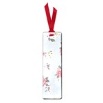 floral blue Small Book Marks Front