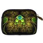 Beautiful Gold And Green Fractal Peacock Feathers Digital Camera Cases Back