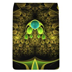 Beautiful Gold And Green Fractal Peacock Feathers Flap Covers (s)  by jayaprime