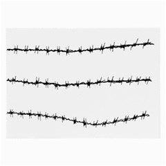 Barbed Wire Black Large Glasses Cloth by Mariart