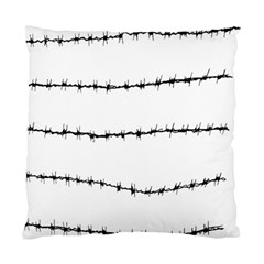 Barbed Wire Black Standard Cushion Case (two Sides)