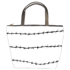 Barbed Wire Black Bucket Bags