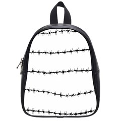 Barbed Wire Black School Bag (small)