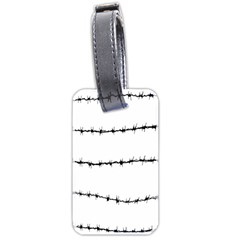 Barbed Wire Black Luggage Tags (two Sides)