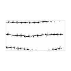 Barbed Wire Black Yoga Headband by Mariart