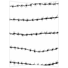 Barbed Wire Black Back Support Cushion