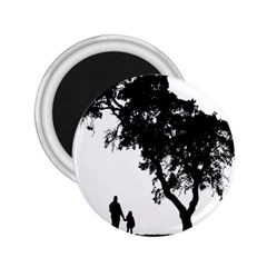 Black Father Daughter Natural Hill 2 25  Magnets by Mariart