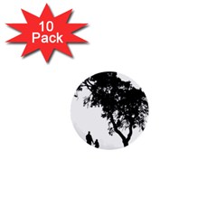 Black Father Daughter Natural Hill 1  Mini Buttons (10 Pack) 