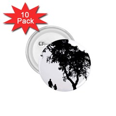 Black Father Daughter Natural Hill 1 75  Buttons (10 Pack)