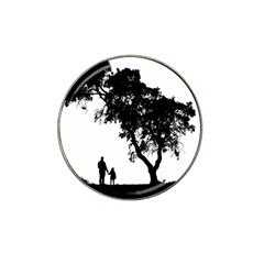 Black Father Daughter Natural Hill Hat Clip Ball Marker (4 Pack)