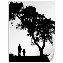 Black Father Daughter Natural Hill Canvas 36  X 48  