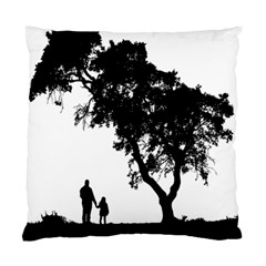 Black Father Daughter Natural Hill Standard Cushion Case (one Side) by Mariart