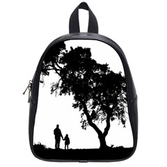 Black Father Daughter Natural Hill School Bag (small) by Mariart