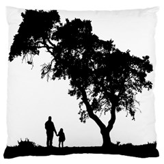 Black Father Daughter Natural Hill Standard Flano Cushion Case (one Side) by Mariart