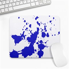 Blue Plaint Splatter Large Mousepads