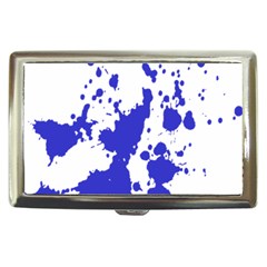 Blue Plaint Splatter Cigarette Money Cases