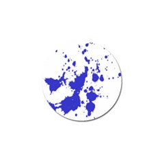 Blue Plaint Splatter Golf Ball Marker (10 Pack) by Mariart