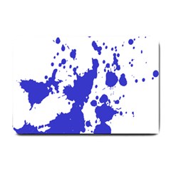 Blue Plaint Splatter Small Doormat 