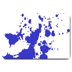 Blue Plaint Splatter Large Doormat 