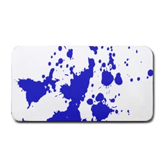 Blue Plaint Splatter Medium Bar Mats by Mariart