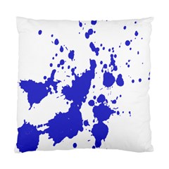 Blue Plaint Splatter Standard Cushion Case (One Side)