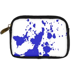 Blue Plaint Splatter Digital Camera Cases