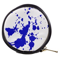 Blue Plaint Splatter Mini Makeup Bags by Mariart