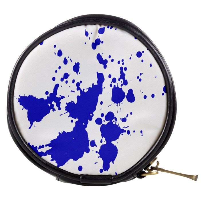 Blue Plaint Splatter Mini Makeup Bags