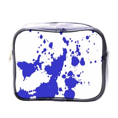 Blue Plaint Splatter Mini Toiletries Bags