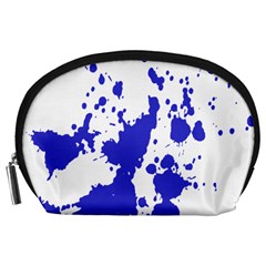 Blue Plaint Splatter Accessory Pouches (large) 