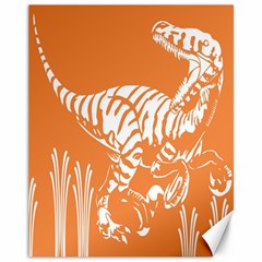 Animals Dinosaur Ancient Times Canvas 11  X 14  