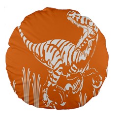 Animals Dinosaur Ancient Times Large 18  Premium Round Cushions by Mariart