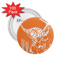 Animals Dinosaur Ancient Times 2 25  Buttons (100 Pack) 