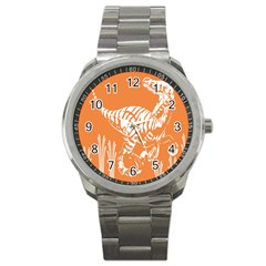 Animals Dinosaur Ancient Times Sport Metal Watch