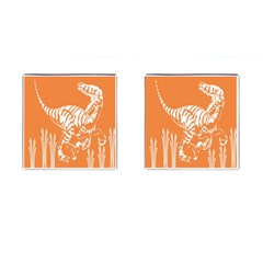 Animals Dinosaur Ancient Times Cufflinks (square)