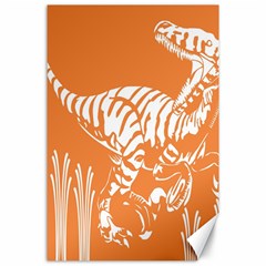 Animals Dinosaur Ancient Times Canvas 24  X 36 