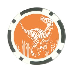 Animals Dinosaur Ancient Times Poker Chip Card Guard