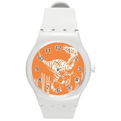 Animals Dinosaur Ancient Times Round Plastic Sport Watch (m)