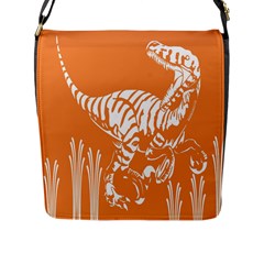 Animals Dinosaur Ancient Times Flap Messenger Bag (l) 