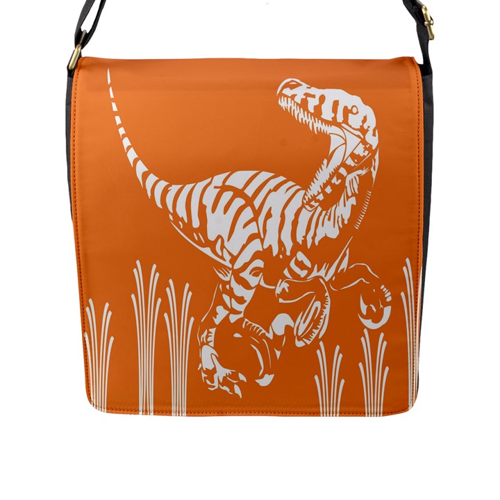 Animals Dinosaur Ancient Times Flap Messenger Bag (L) 