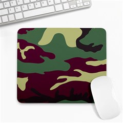 Camuflage Flag Green Purple Grey Large Mousepads