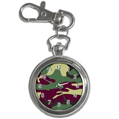 Camuflage Flag Green Purple Grey Key Chain Watches