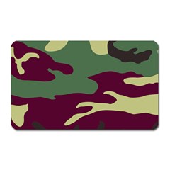 Camuflage Flag Green Purple Grey Magnet (rectangular)