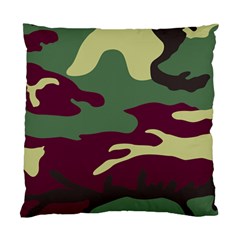 Camuflage Flag Green Purple Grey Standard Cushion Case (one Side)