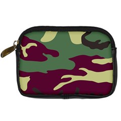 Camuflage Flag Green Purple Grey Digital Camera Cases