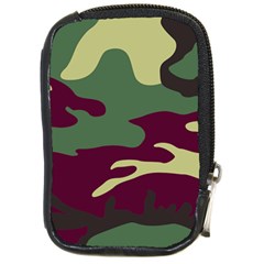 Camuflage Flag Green Purple Grey Compact Camera Cases by Mariart