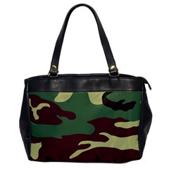 Camuflage Flag Green Purple Grey Office Handbags